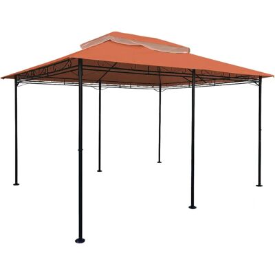 SPETEBO Toit de remplacement pour pavillon - 400x300cm - Terracotta - Publicité SPETEBO Toit de remplacement pour pavillon - 400x300cm - Terracotta - Publicité