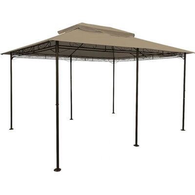 Spetebo - Housse pour Pavillon - Marron - 400x300cm - Imperméable - Publicité Spetebo - Housse pour Pavillon - Marron - 400x300cm - Imperméable - Publicité