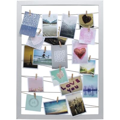 SPETEBO - Cordino 20 clip - 75x55 cm - weiß - Photo frame SPETEBO - Cordino 20 clip - 75x55 cm - weiß - Photo frame