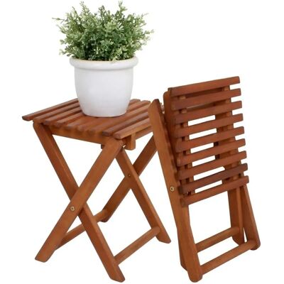 SPETEBO Tabouret pliant Tacoma Eucalyptus - Nature - Mobilier de jardin - Publicité SPETEBO Tabouret pliant Tacoma Eucalyptus - Nature - Mobilier de jardin - Publicité