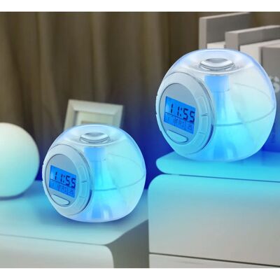 ETC-SHOP - LED sveglia comodino RGB 6 toni - RGB color - Alarm clock ETC-SHOP - LED sveglia comodino RGB 6 toni - RGB color - Alarm clock