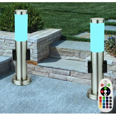 ETC-SHOP - Garden RGB LED Set - Acciaio inossidabile - Telecomando ETC-SHOP - Garden RGB LED Set - Acciaio inossidabile - Telecomando