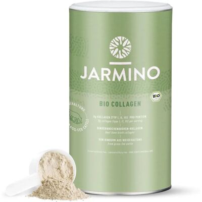 Polvo de colágeno orgánico Jarmino - 300 g, Tipos I-III, Natural Polvo de colágeno orgánico Jarmino - 300 g, Tipos I-III, Natural