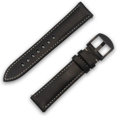 Bracelet de montre en cuir véritable JT Berlin 20mm - Accessoires - Publicité Bracelet de montre en cuir véritable JT Berlin 20mm - Accessoires - Publicité