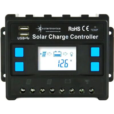 SOLARTRONICS Regolatore di carica solare - 12V/24V, Bluetooth, 20A-60A SOLARTRONICS Regolatore di carica solare - 12V/24V, Bluetooth, 20A-60A