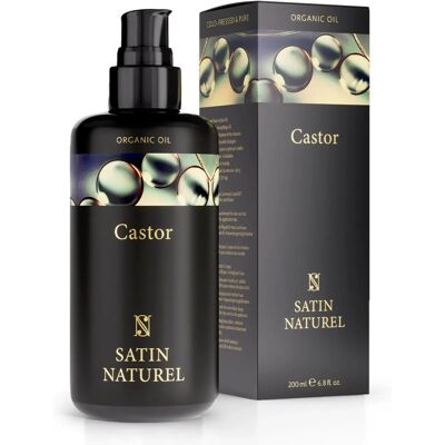 Huile de Ricin Bio Satin Naturel - Pour Cheveux et Cils - Publicité Huile de Ricin Bio Satin Naturel - Pour Cheveux et Cils - Publicité