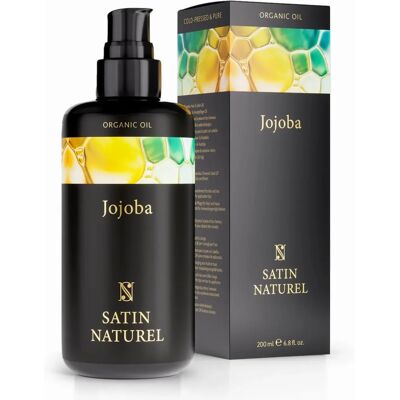 Huile de Jojoba Satin Naturel - Biologique, Pressée à froid, Vegan - Publicité Huile de Jojoba Satin Naturel - Biologique, Pressée à froid, Vegan - Publicité