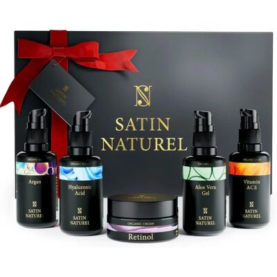 Coffret Cadeau Anti-Âge Bio SatinNaturel - 5x30ml - Publicité Coffret Cadeau Anti-Âge Bio SatinNaturel - 5x30ml - Publicité