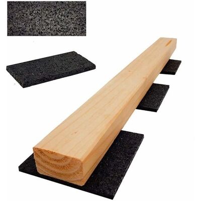 My Plast TP-100-50-20-100 - Gummipads - Schwarz - 10x5x2 cm - 7,5kg - Bau My Plast TP-100-50-20-100 - Gummipads - Schwarz - 10x5x2 cm - 7,5kg - Bau