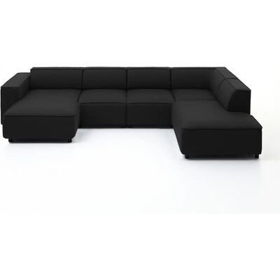 ATLANTIC HOME COLLECTION Bulky U-Form Sofa - U-Form Grau ATLANTIC HOME COLLECTION Bulky U-Form Sofa - U-Form Grau
