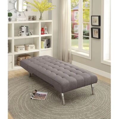 Relaxliege ATLANTIC HOME COLLECTION Sofa grau Wellenunterfederung - Sofa Relaxliege ATLANTIC HOME COLLECTION Sofa grau Wellenunterfederung - Sofa
