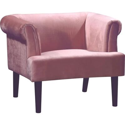 ATLANTIC HOME COLLECTION Charlie Rosa Samtvelours Sessel - Sessel ATLANTIC HOME COLLECTION Charlie Rosa Samtvelours Sessel - Sessel