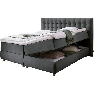 ATLANTIC HOME COLLECTION Tina - Boxspringbett, grau, 160x200cm - Boxspringbett ATLANTIC HOME COLLECTION Tina - Boxspringbett, grau, 160x200cm - Boxspringbett