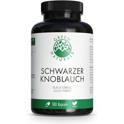 GREEN NATURALS - Black Garlic 750mg GREEN NATURALS - Black Garlic 750mg