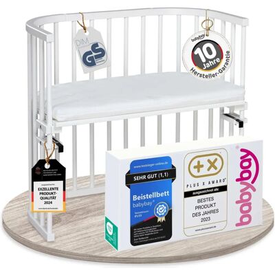 babybay Original Beistellbett Weiß lackiert mit Matratze Classic Soft - Babybett babybay Original Beistellbett Weiß lackiert mit Matratze Classic Soft - Babybett