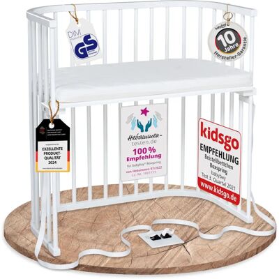 babybay Justerbart boxspring-säng Babynest med madrass - Babybädd babybay Justerbart boxspring-säng Babynest med madrass - Babybädd