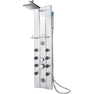 System Prysznicowy TecTake 402117 Srebrny z 10 Dyszami System Prysznicowy TecTake 402117 Srebrny z 10 Dyszami