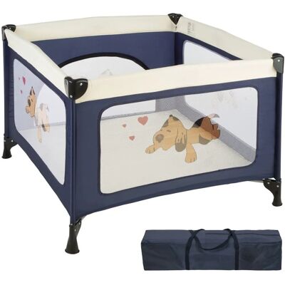 tectake Baby Reisebett - Blau - Leicht, Zusammenklappbar, für 6-36 Monate tectake Baby Reisebett - Blau - Leicht, Zusammenklappbar, für 6-36 Monate