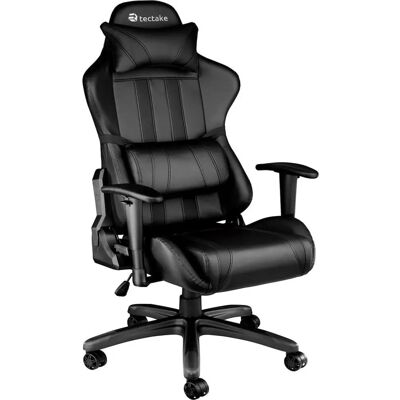 TecTake Kantoor Gamer Stoel - Verstelbaar, Zwart TecTake Kantoor Gamer Stoel - Verstelbaar, Zwart