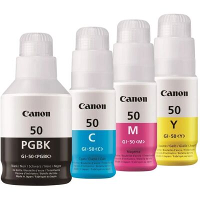 Canon GI-50 Tinten-Set - 4er-Pack für PIXMA G5050/6050/7050 Canon GI-50 Tinten-Set - 4er-Pack für PIXMA G5050/6050/7050