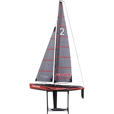 Amewi Focus V2 - Yachting da regata 100cm - Albero in fibra di carbonio - Grande vela - Scafo veloce - RTR Amewi Focus V2 - Yachting da regata 100cm - Albero in fibra di carbonio - Grande vela - Scafo veloce - RTR