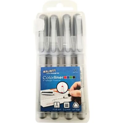 Amewi 300036 Fineliner - Noir, Bleu, Vert, Rouge - Fineliner Amewi 300036 Fineliner - Noir, Bleu, Vert, Rouge - Fineliner