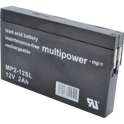Multipower MP2-12SL 12V 2Ah AGM Batterie - Kompakte Stromquelle Multipower MP2-12SL 12V 2Ah AGM Batterie - Kompakte Stromquelle
