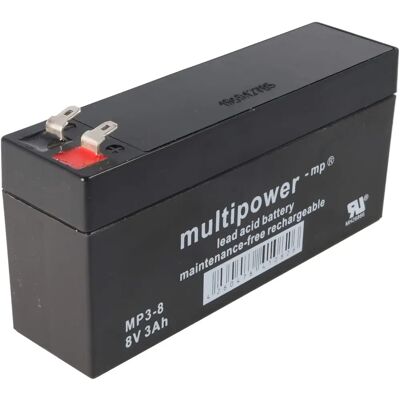 Multipower 8V 3.2Ah AGM Bleibatterie - Zuverlässige Stromversorgung Multipower 8V 3.2Ah AGM Bleibatterie - Zuverlässige Stromversorgung