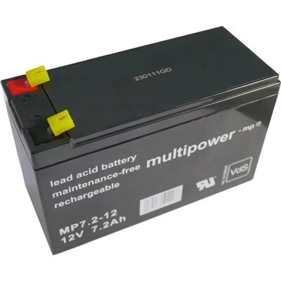 Multipower MP7,2-12 Blei-Säure Batterie - 7200mAh, 12V Multipower MP7,2-12 Blei-Säure Batterie - 7200mAh, 12V