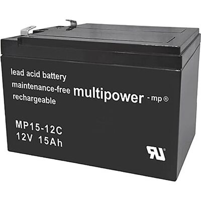 multipower PB-12-15 Batterij 12V 15Ah - Onderhoudsvrij, Lage zelfontlading multipower PB-12-15 Batterij 12V 15Ah - Onderhoudsvrij, Lage zelfontlading