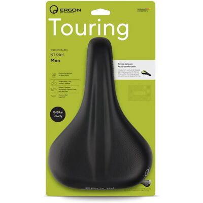 Ergon ST Gel City-Touring Bike Saddle - Black - Small - 174mm Wide Ergon ST Gel City-Touring Bike Saddle - Black - Small - 174mm Wide