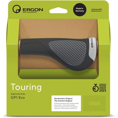 Ergon GP1 Evo Rękojeści rowerowe - Czarny / Duży Ergon GP1 Evo Rękojeści rowerowe - Czarny / Duży