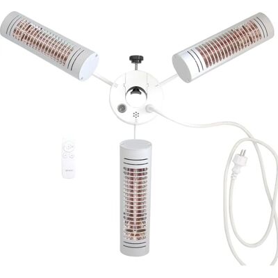 VASNER Umbrella X30 Infrarotheizung - 3000W, Silber, Außen VASNER Umbrella X30 Infrarotheizung - 3000W, Silber, Außen
