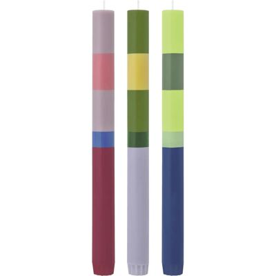 Bougie en cire Remember SK24 - Multicolore - 3 pièces - Publicité Bougie en cire Remember SK24 - Multicolore - 3 pièces - Publicité