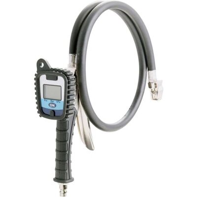 Aerotec Tire Inflator Gauge - Large Digital Display, 85cm Hose, Bar/psi/Kpa Aerotec Tire Inflator Gauge - Large Digital Display, 85cm Hose, Bar/psi/Kpa