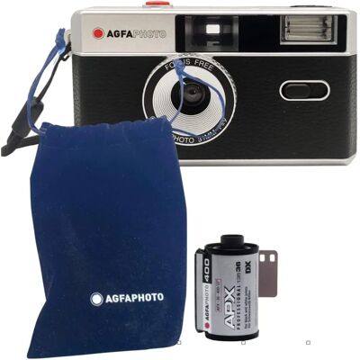 Agfaphoto - AG603000BA - Nera - 35mm - Fotocamera analogica Agfaphoto - AG603000BA - Nera - 35mm - Fotocamera analogica