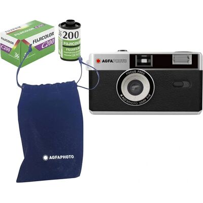 Agfaphoto AG603000SA Fotocamera Compatta 35mm - Colore, Nero Agfaphoto AG603000SA Fotocamera Compatta 35mm - Colore, Nero