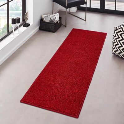 Hanse Home Pure 100 Läufer Teppich - Modern, Rot, 80x400cm Hanse Home Pure 100 Läufer Teppich - Modern, Rot, 80x400cm