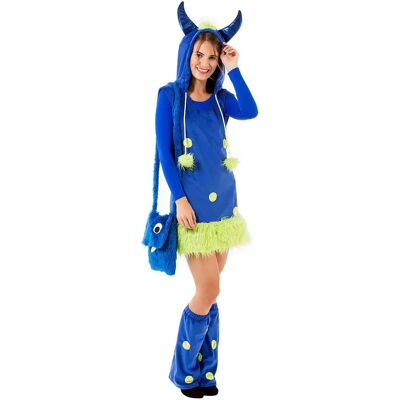 buttinette Monsterkleid für Damen, blau/grün - Gr. 40/42 - unisex buttinette Monsterkleid für Damen, blau/grün - Gr. 40/42 - unisex