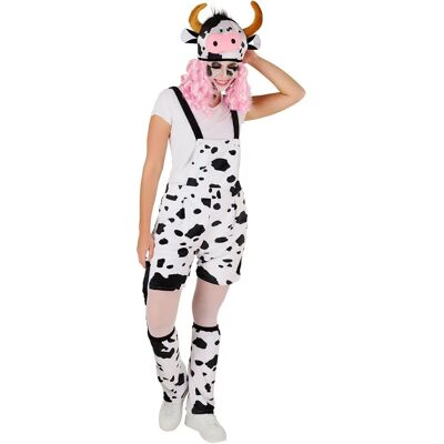 buttinette Kuh-Latzhose für Damen - unisex - Weiß/Schwarz - Kleidung buttinette Kuh-Latzhose für Damen - unisex - Weiß/Schwarz - Kleidung