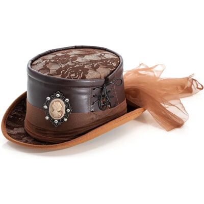 Buttinette Steampunk-Zylinder - Braun - Unisex Buttinette Steampunk-Zylinder - Braun - Unisex