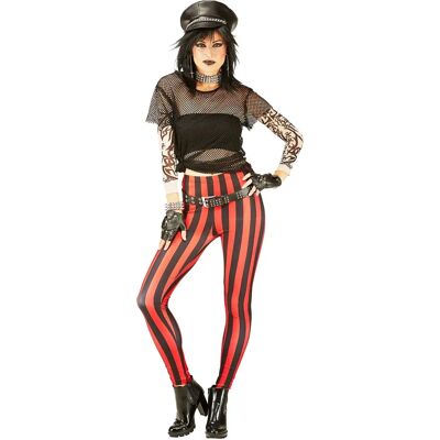 buttinette - Leggings Streifen - rot/schwarz - leggings buttinette - Leggings Streifen - rot/schwarz - leggings