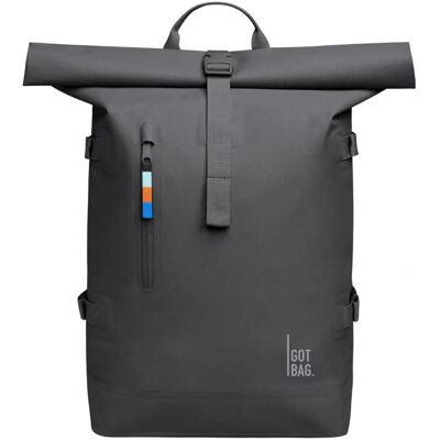 GOT BAG Plastik z wpływem oceanicznym Szara Torba z Rolly 43cm Laptop GOT BAG Plastik z wpływem oceanicznym Szara Torba z Rolly 43cm Laptop
