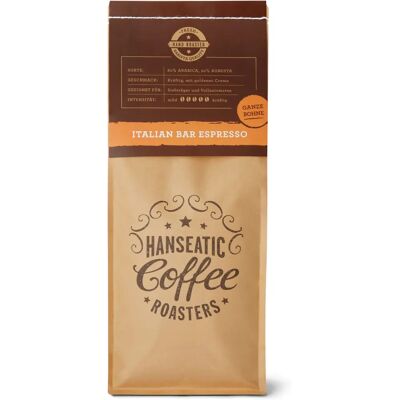 Hanseatic Italienischer Bar Espresso - Ganze Bohne - 1kg Hanseatic Italienischer Bar Espresso - Ganze Bohne - 1kg