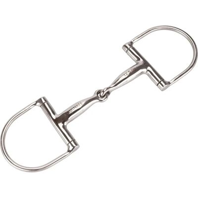 Equinate D-Ring - einfach gebrochen - Edelstahl - 11,5 cm - Trense Equinate D-Ring - einfach gebrochen - Edelstahl - 11,5 cm - Trense