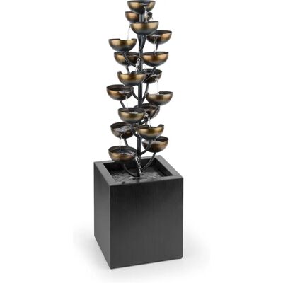 Fontaine de jardin Blumfeldt Joshua Tree - Cascade d'eau - Pompe 7W - Noir - Intérieur et extérieur - Publicité Fontaine de jardin Blumfeldt Joshua Tree - Cascade d'eau - Pompe 7W - Noir - Intérieur et extérieur - Publicité