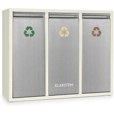 Klarstein Ordnungshüter 3 Recycling Bin - Waste Sorting 45L Klarstein Ordnungshüter 3 Recycling Bin - Waste Sorting 45L