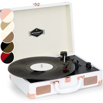 Auna Peggy Sue Rose Or Rose Portable Turntable - Publicité Auna Peggy Sue Rose Or Rose Portable Turntable - Publicité