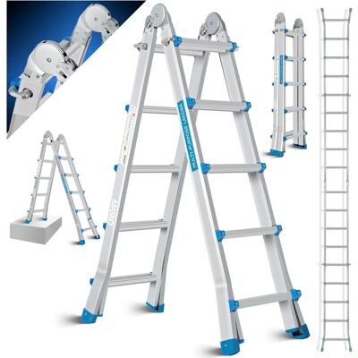 Masko - Aluminum Multifunction - 5-10m - 4x5 - Escalera Masko - Aluminum Multifunction - 5-10m - 4x5 - Escalera