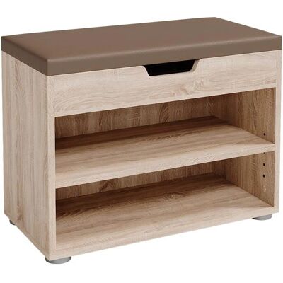 Vicco - Panchina porta scarpe - Sonoma/marrone - Design lineare moderno Vicco - Panchina porta scarpe - Sonoma/marrone - Design lineare moderno